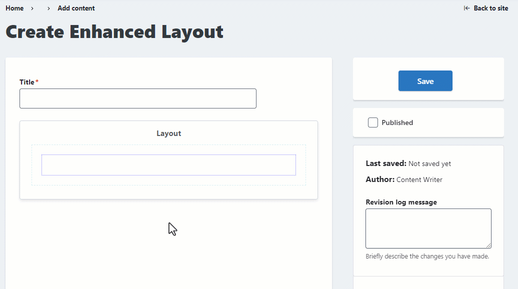 Demonstration of a user adding a search bar to a layout