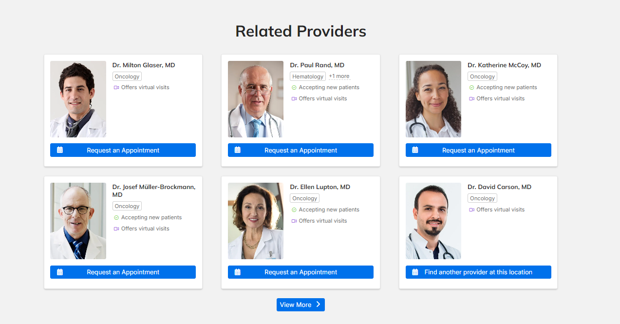 Sample Content Feed of Providers