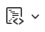 Code block icon in the Body editor - a clipart document with code brackets next to a dropdown arrow.