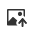 Insert image icon in the Body editor - a clipart image with an up arrow indicating upload.