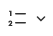 Ordered bullets icon in the Body editor - two horizontal lines preceeded by the numerals 1 and 2, next to a dropdown arrow.