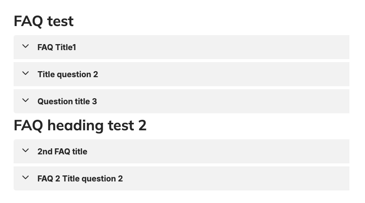 Screenshot of two sections of Embedded Content FAQs