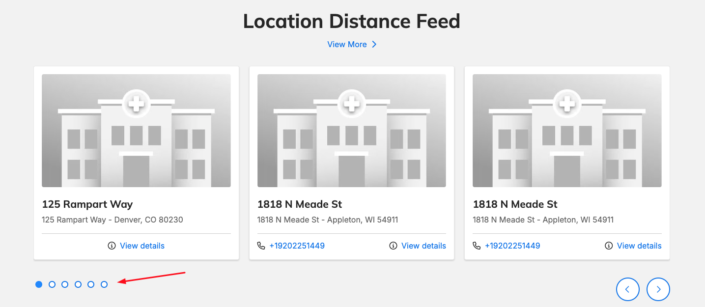 Carousel navigation include screen reader descriptions
