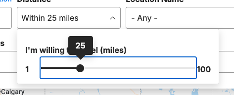 Range slider bug fix