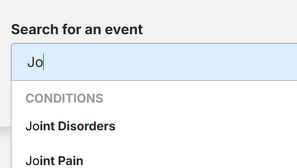 Two character search