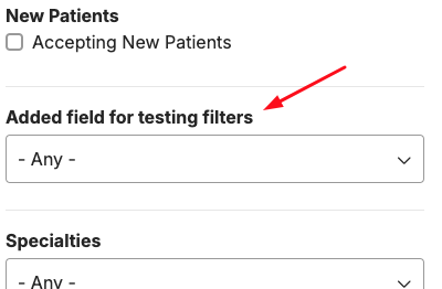 Adding custom filters to provider search