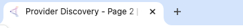 Provider search page title