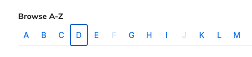 Keyboard friendly service pages