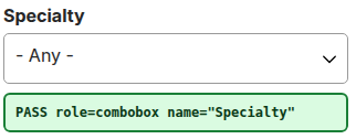 Provider search filter accessibility enhancement