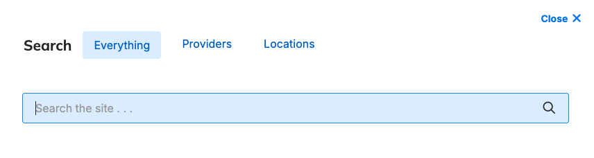 Search input value preservation on blur